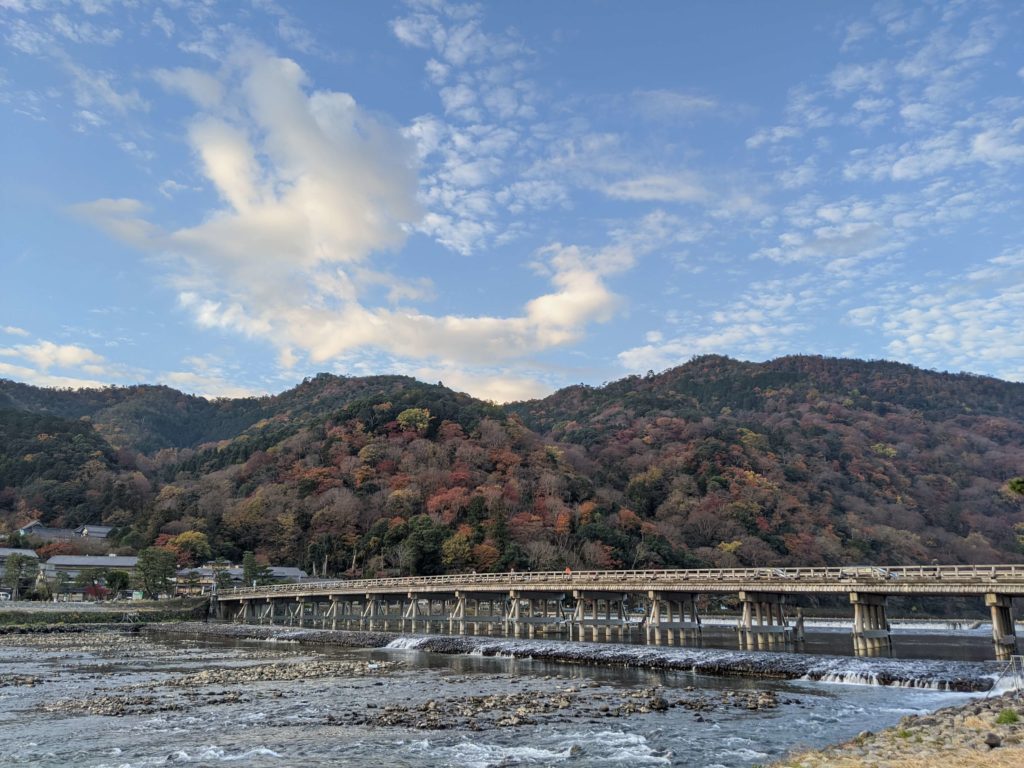 Togetsukyo bridge in autumn